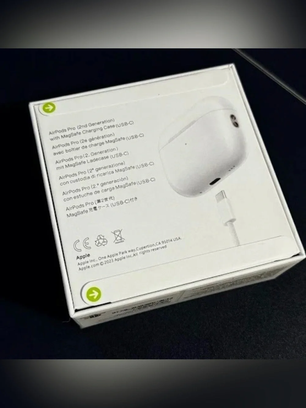 Apple AirPods Pro 2nd Generation USB-C full set MTJV3AM/A NEW SEALED BOX